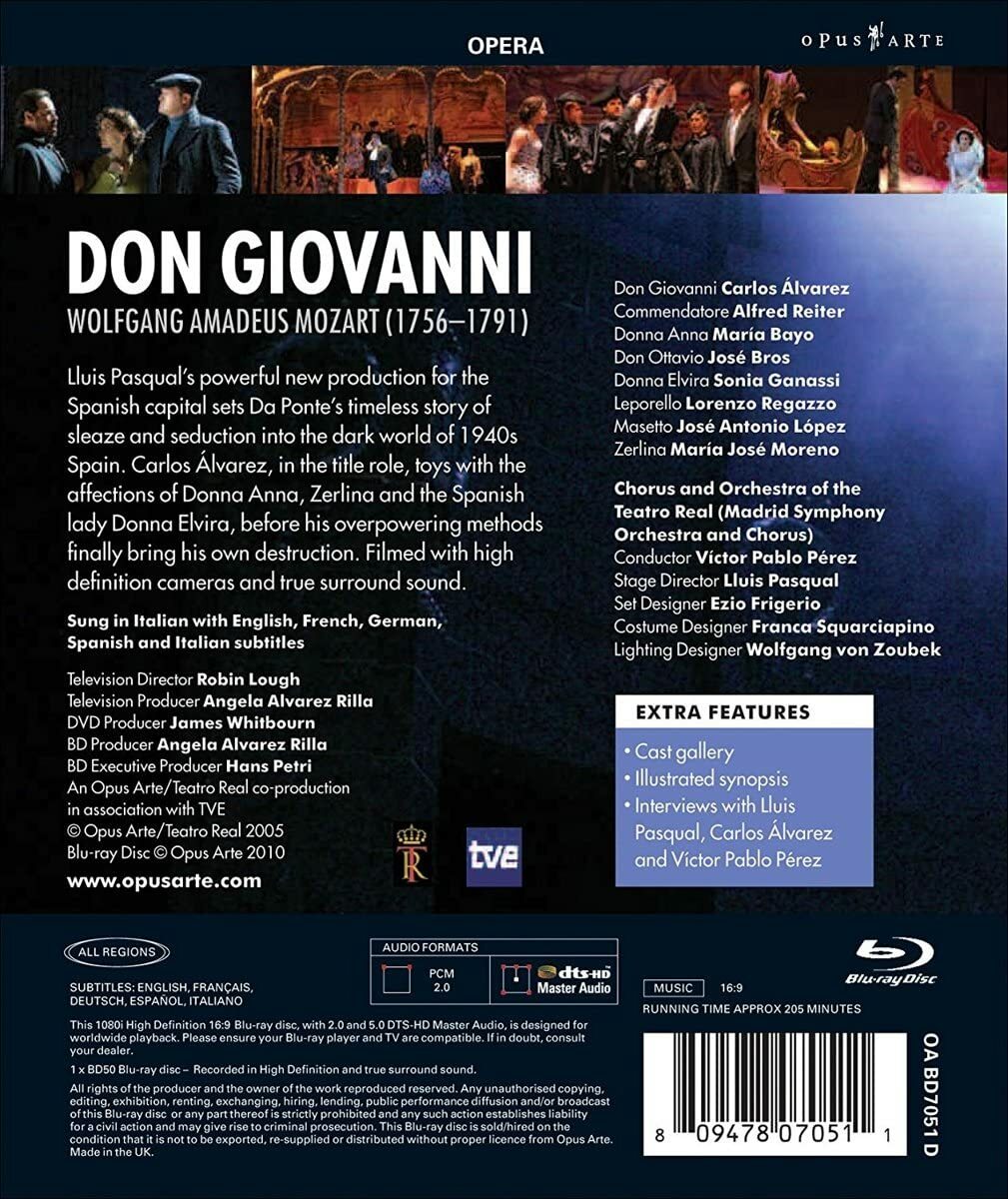 Mozart: Don Giovanni [Blu-Ray] [Region B/2] NEW 809478070511 | eBay