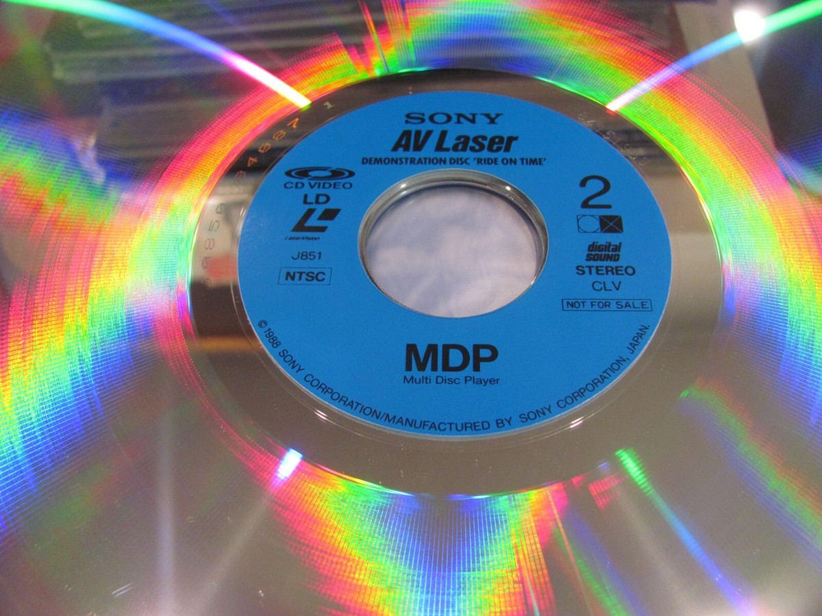 Sony AV Laser Demonstration Disc Ride on Time MDP 1988 Laserdisc