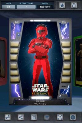 Star Wars Card Trader - 2020 Base Tier 10 - Major Vonreg 4cc