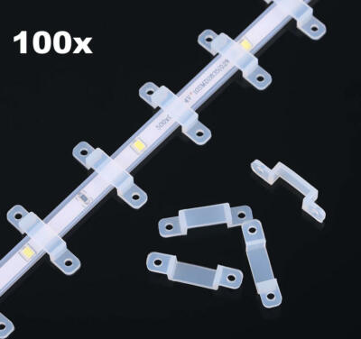 100x Kabel Halter Klammern Clips für Büro Schreibtisch Auto Garage Balkon Keller