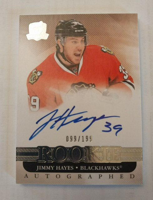 2011-12 The Cup Jimmy Hayes Rookie Signature 99/199!