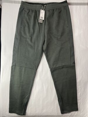 Adidas Joggers Mens Extra Large XL Green Essential Tapered Pants Training FK1751