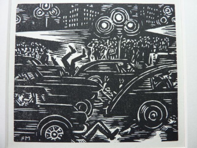 Stell-Es-Auf! Frans Masereel ''Weg des Menschen'' Auto Verkehrstote Wohlstand