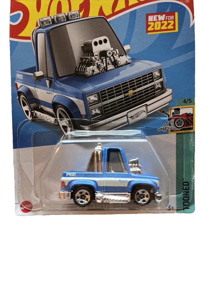 Hot Wheels Toon'd Chevrolet Silverado 1983 - édition 2022, Modèle 1/64, Occasion