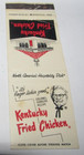 Matches Matchbook Cover Kentucky Fried Chicken Restaurant Lawton, Oklahoma OK — photo 1