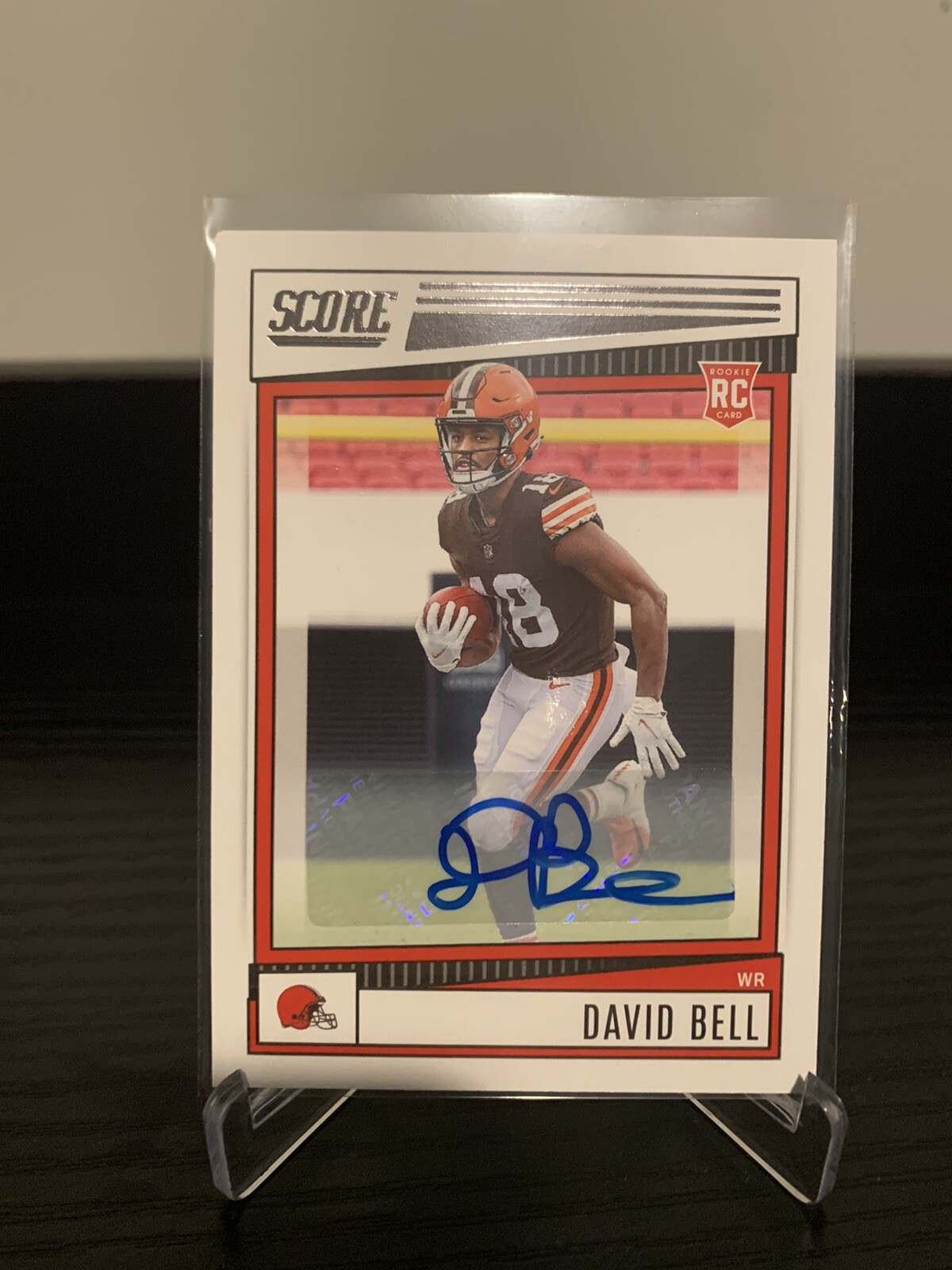 2022 Score David Bell Auto RC Cleveland BROWNS