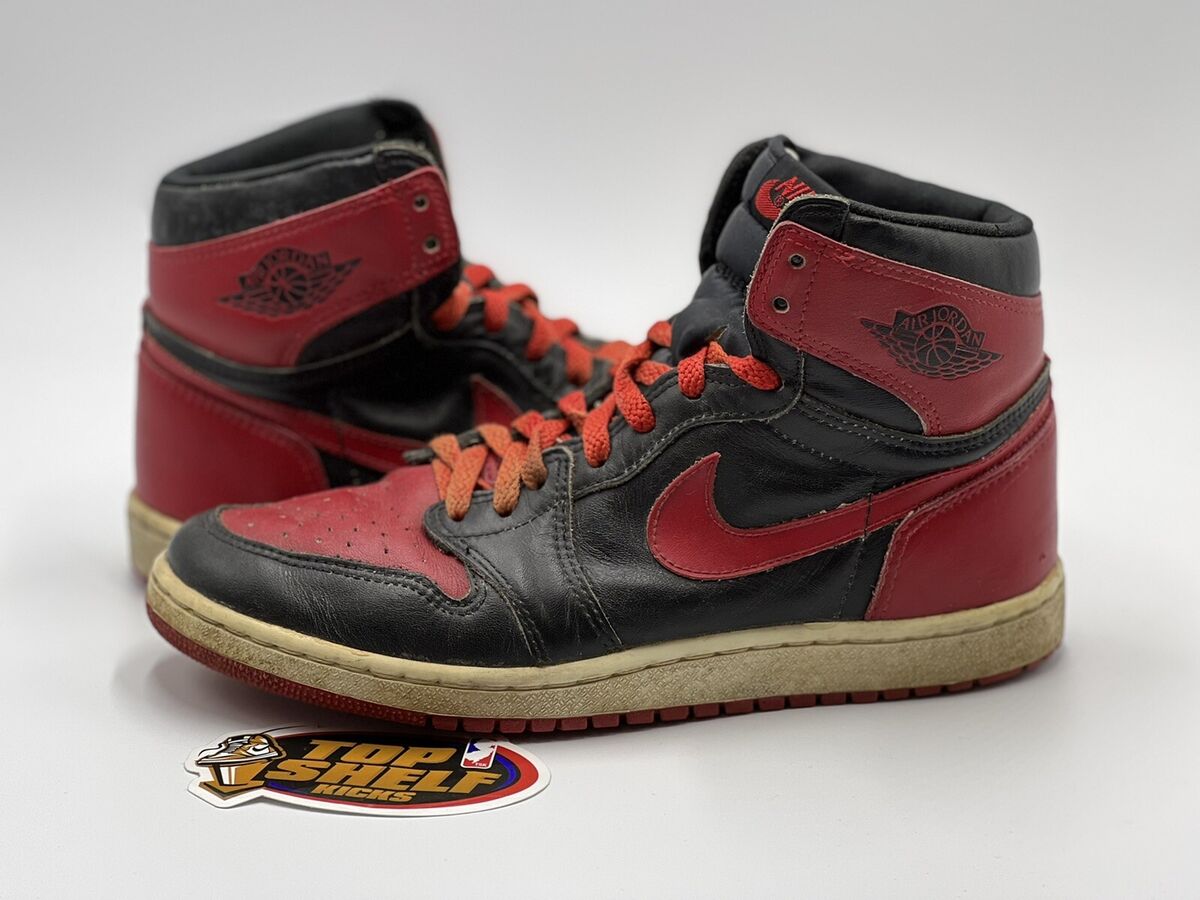 VINTAGE 1985 VTG Air Jordan OG authentic size 8 BANNED BRED VINTAGE 1985 VTG Air Jordan OG authentic size 8 BANNED BRED