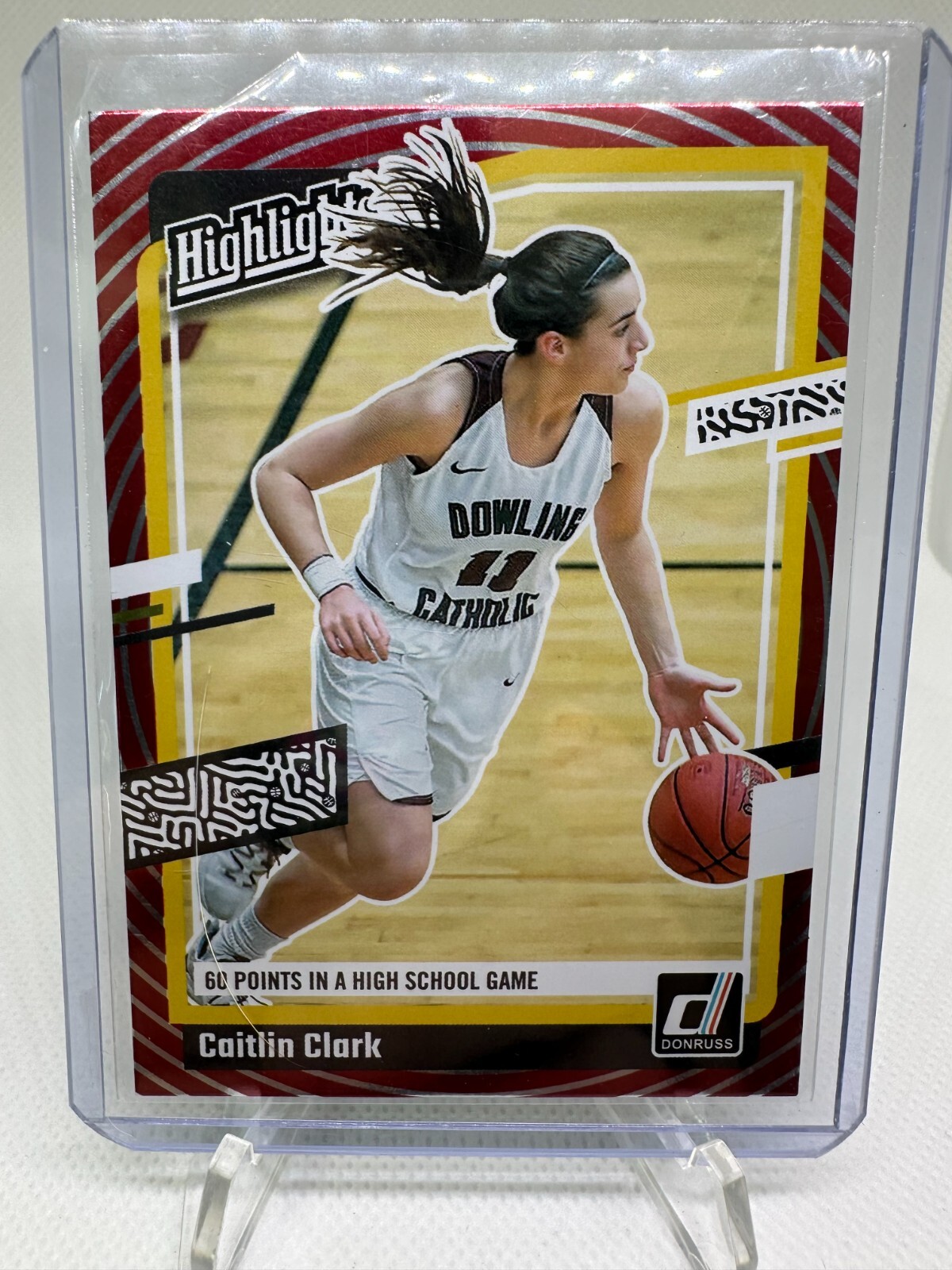 2024 Panini Caitlin Clark Collection Highlights #H3 Rookie Card Red