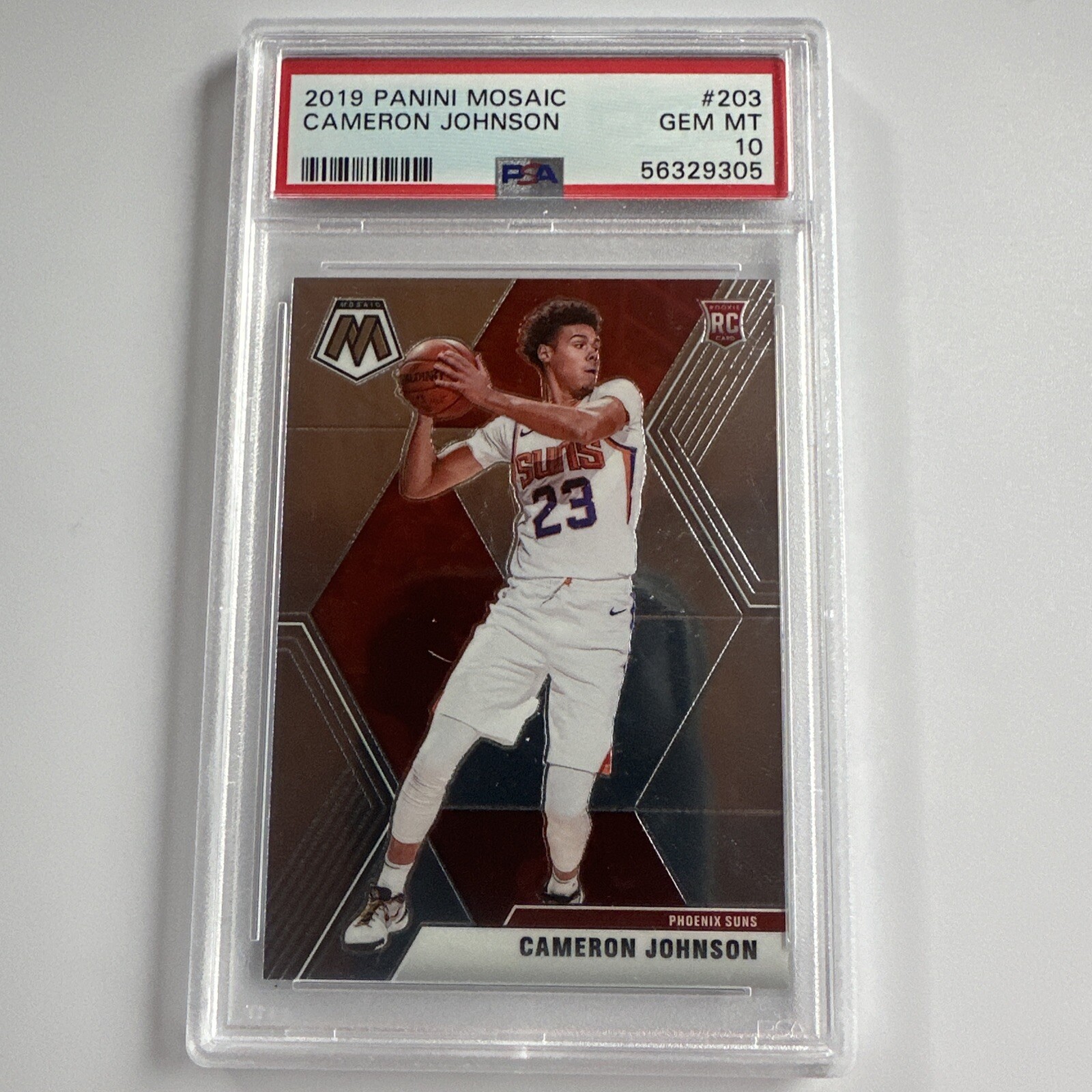 2019-20 Panini Mosaic Cameron Johnson RC #203 Rookie PSA 10 GEM MINT