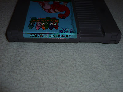 NINTENDO NES VIDEO GAME CARTRIDGE COLOR A DINOSAUR RARE CART VIRGIN GAMES