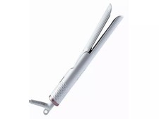 Ceramic 3" Length High End Plate Hair Straightener And Curler 2 in 1 White NEW