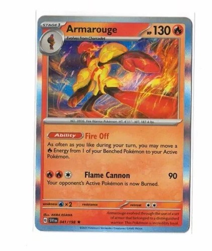 Pokemon Scarlet & Violet Armarouge 041/198 Holo Rare