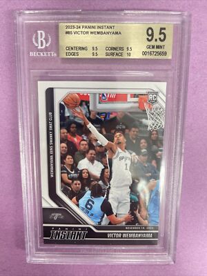 2023-24 Panini Instant Victor Wembanyama #85 RC Rookie PR/6841 BGS