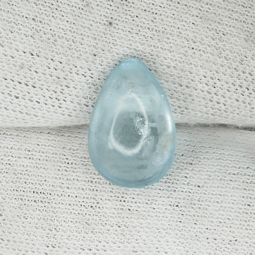 5,77 Cts Ultra Hermosa Lustre Pera Cabina "Azul Cielo" ¡Aguamarina Natural!!!! - Imagen 1 de 2