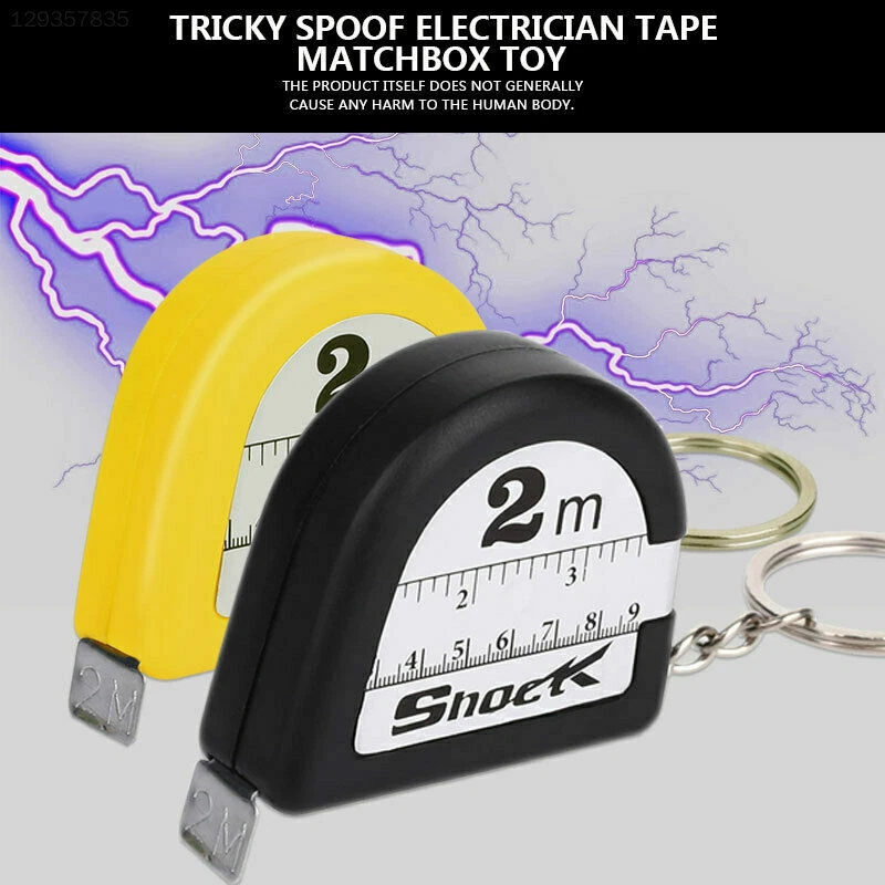 Novelty Tape Measure Electric Shock Toy Gift Party Prank games
