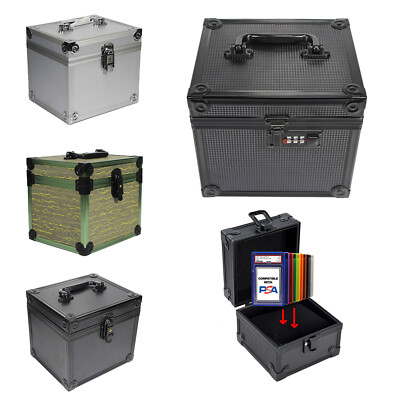 Graded Card Storage Case Box Holder w / Lock für 40+ Sport Trading Cards PSA BGS