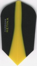 Yellow RETINA Slim Dart Flights: 3 per set