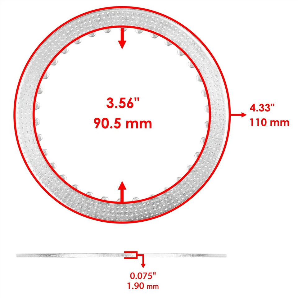 Placas de acero de fricción de embrague con junta de embrague para Honda CRF150R 2007 2008-2021 Foto 3 de 4