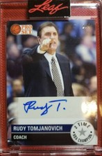 2021 Leaf Pro Set Rudy Tomjanovich Auto Autograph #'d 2/4 2 Time NBA Champion SP