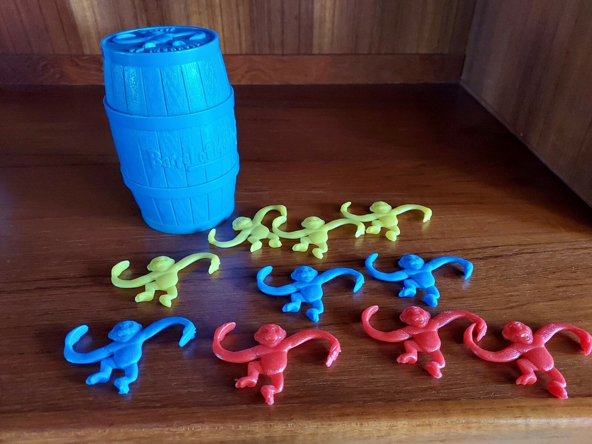 Vintage 1966 Blue Barrel Of Monkeys | eBay