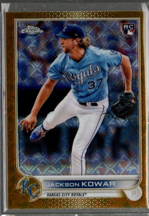 2022 Topps Chrome Logofractor Gold #105 Jackson Kowar /50