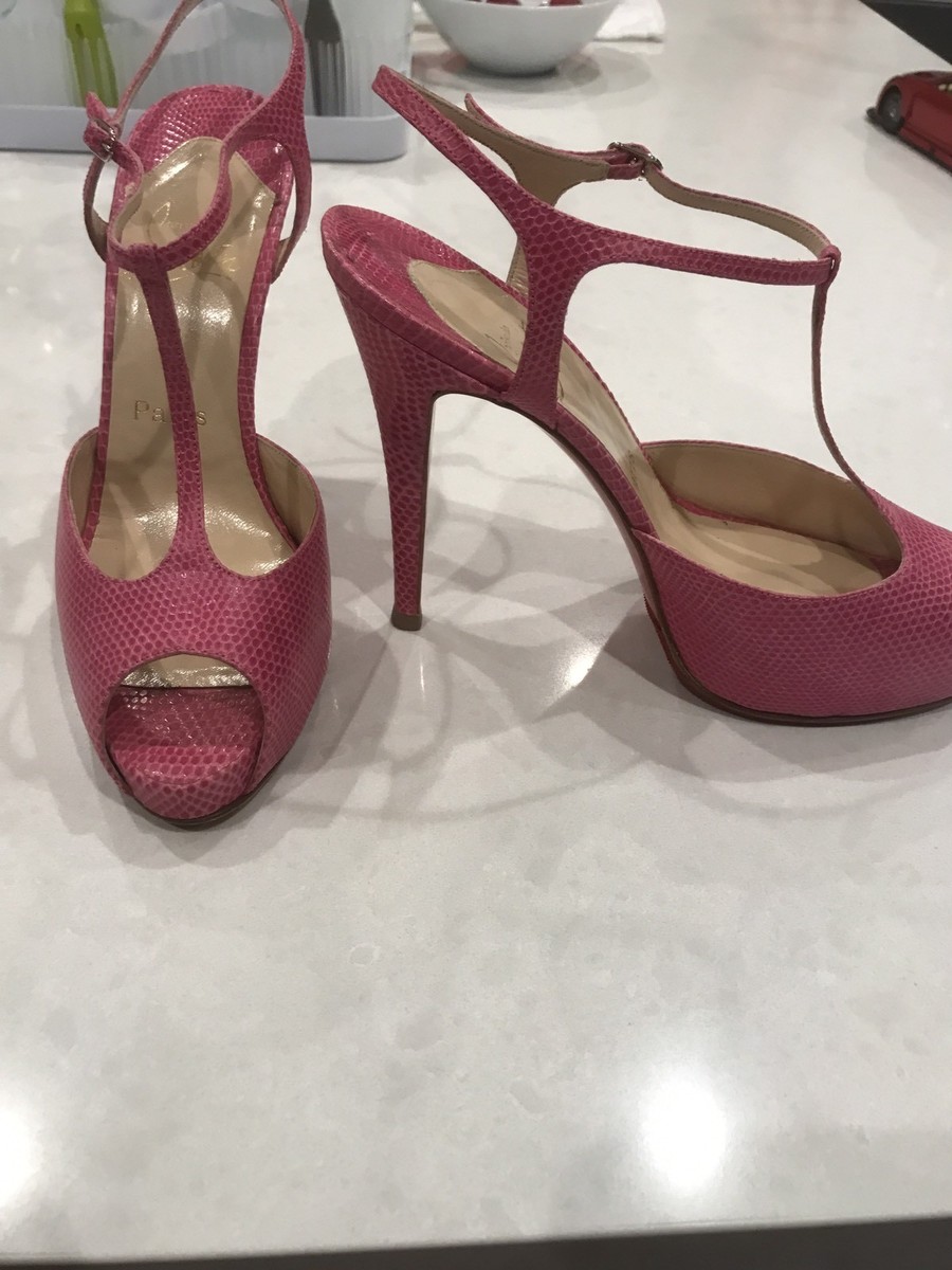 Christian Louboutin Lizard Ernesto Plato Sandal | eBay