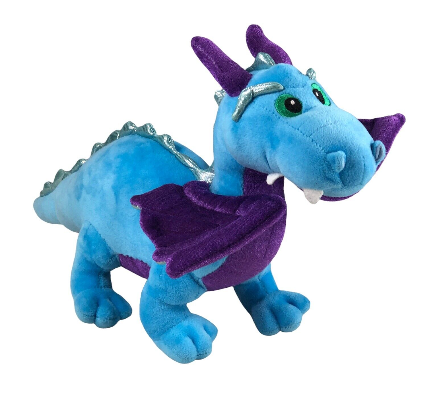 Aurora Dragon Plush Roaring Sound Stuffed Animal Toy 18'' Blue & Purple