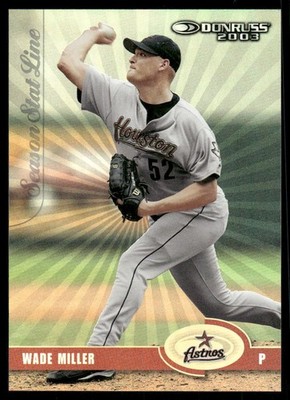 2003 Donruss Stat Line Season #296 Wade Miller /15 - BB