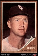 1962 Topps #116 Herb Score Normal Tint White Sox COMMON VARIATION 7.5 - NM+