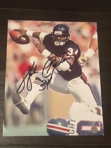Walter Payton Signed Autograph 8x10 Photo  COA . HOF