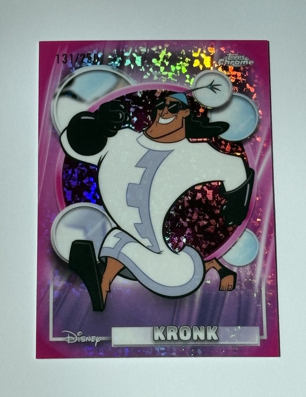 Disney Topps Chrome Kronk Refractor /250 Mini Diamonds 💎 2026