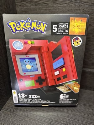 New Mega Pokemon Kanto Region Pokedex Light Up Collector Building Set 322 Pieces