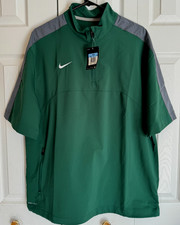 Nike Baseball Windbreaker Jacket Green Gray Short Sleeve Men’s Size M 519853-231