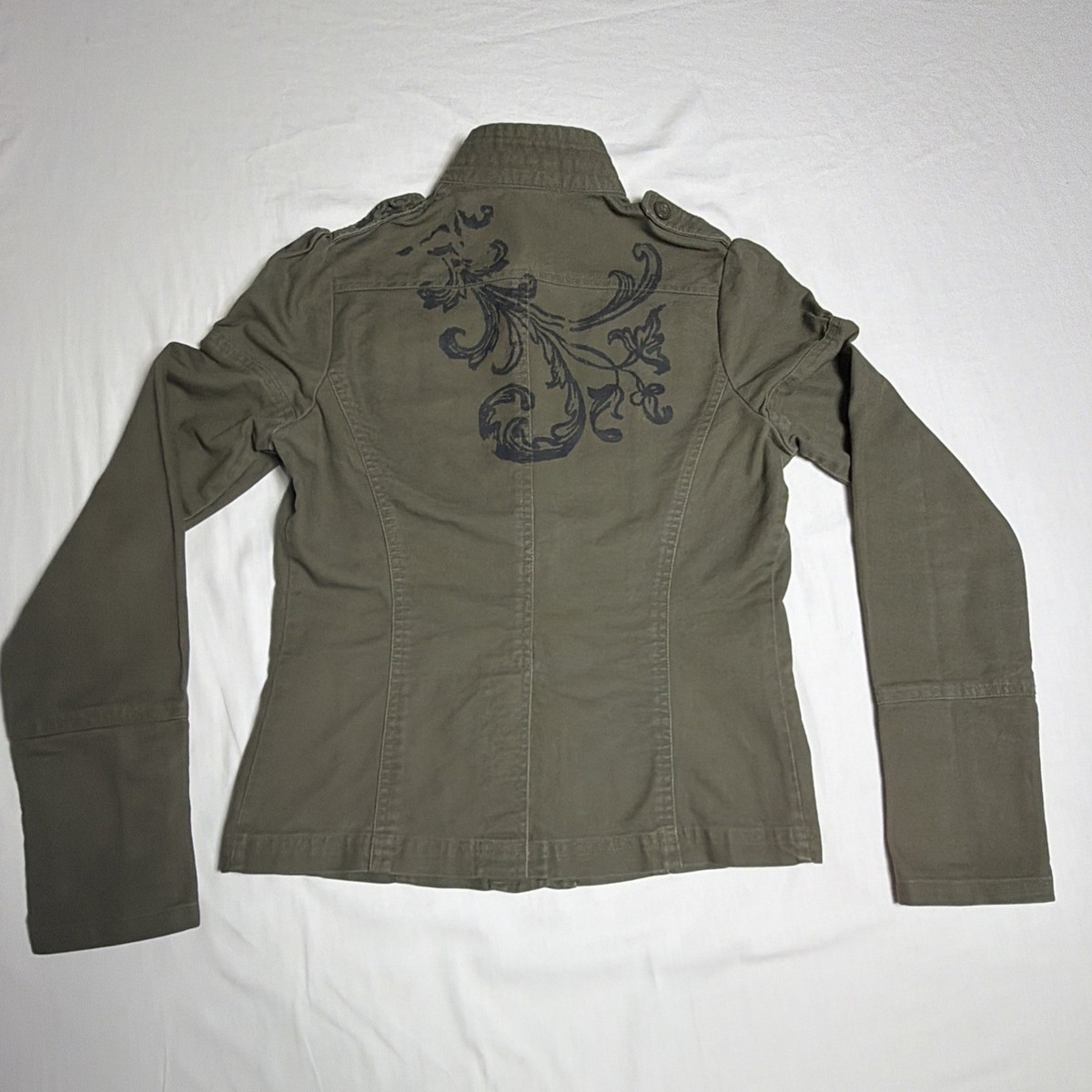 Vintage Y2K Morbid Threads ( Hot Topic) Goth Military Style Jacket Vintage Y2K Morbid Threads ( Hot Topic) Goth Military Style Jacket