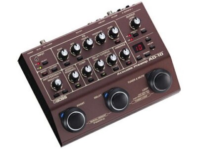 BOSS AD-10 Acoustic Preamp DI Effects Processor for Acoustic Guitar Japan