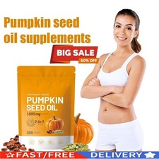 Pumpkin Seed Oil 1000mg with Saw Palmetto 300 Softgels Prostate Health