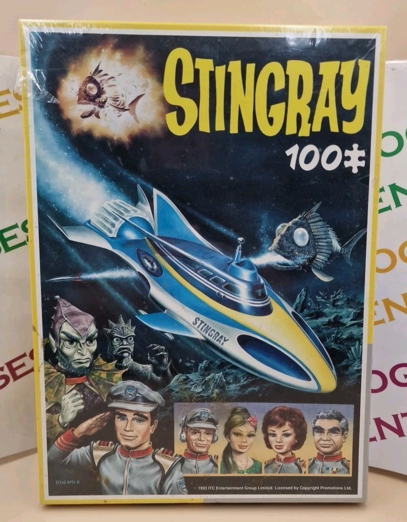 Stingray 100 Piece Jigsaw Puzzle King 1993 New & Sealed Small Tear In Cellophane