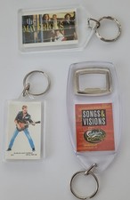 Joblot of 3 Vintage Original Pop/Rock/Country Key-rings George Michael Mavericks
