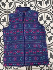 L.L. Bean Zip Up Vest Vintage Boys Kids Girls Youth Medium Fleece Jacket
