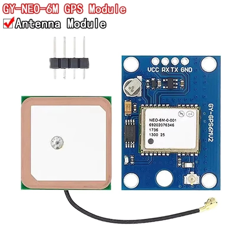 NEO-6M GPS Module GY-NEO6MV2 3V-5V with Antenna for Arduino Raspberry Pi Drone