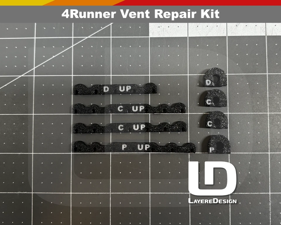 Kit de reparación de registro de ventilación de CA | 1 990-1995 Toyota 4runner / Hilux Surf Foto 2 de 4