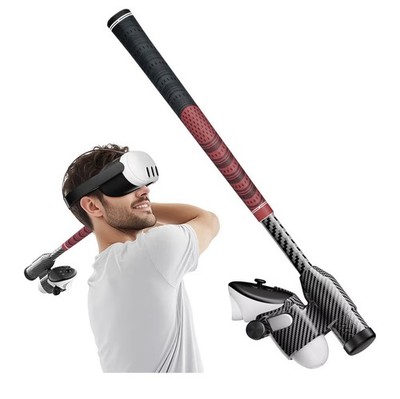 VR Golf Club Attachment Compatible with Meta/Oculus Quest 3/3S, Premium Carbon