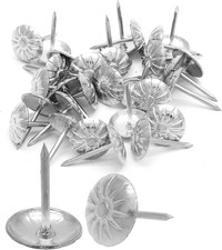 Daisy Antique Silver Upholstery Tacks, Decorative Tack Stud, Furniture Tacks Pin