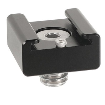CAMVATE 3/8''-16 Cold Shoe Mount Adapter with ARRI Locating Pins for RED Komodo C