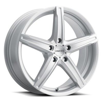 17x8 Vision 469 Boost 5x114.3 38 Silver Wheels Rims Set(4) 73.1