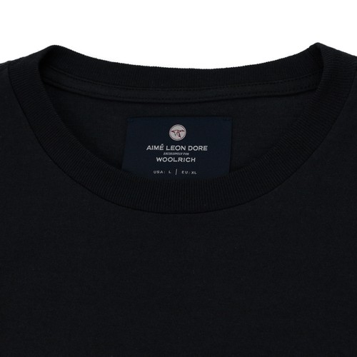 AIME LEON DORE Black Woolrich All Terrain Tee SIZE L $85 - Afbeelding 3 van 5