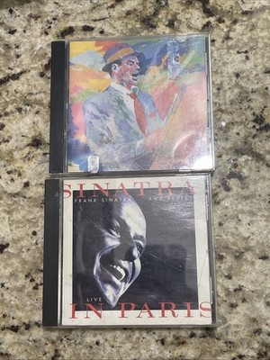 Frank Sinatra Cd Lot Live In Paris And Duets Bothe Complete Euc Vintage