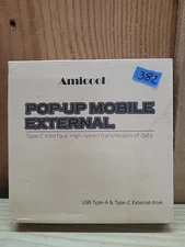 External DVD Drive, Amicool USB 3.0 Type-C CD DVD +/-RW Optical Drive USB C