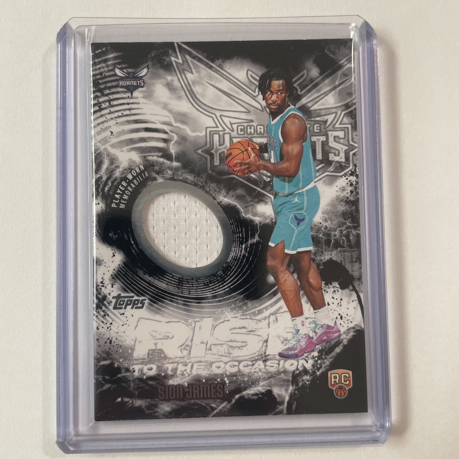 2025-26 Topps Basketball Sion James Rise To The Occasion Patch RTO-SJ (RC)