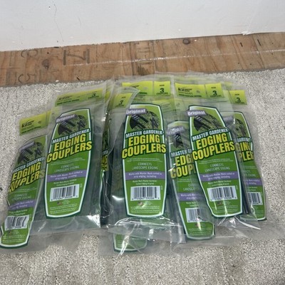 Master Mark Straight Black Landscape Edging Coupler 3 per pack LOT 17 PACKS